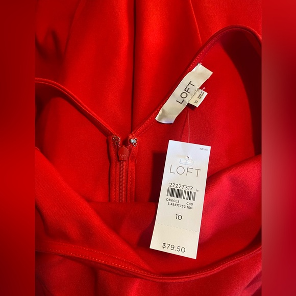 Loft Red Dress, Women’s 10 - Picture 4 of 4